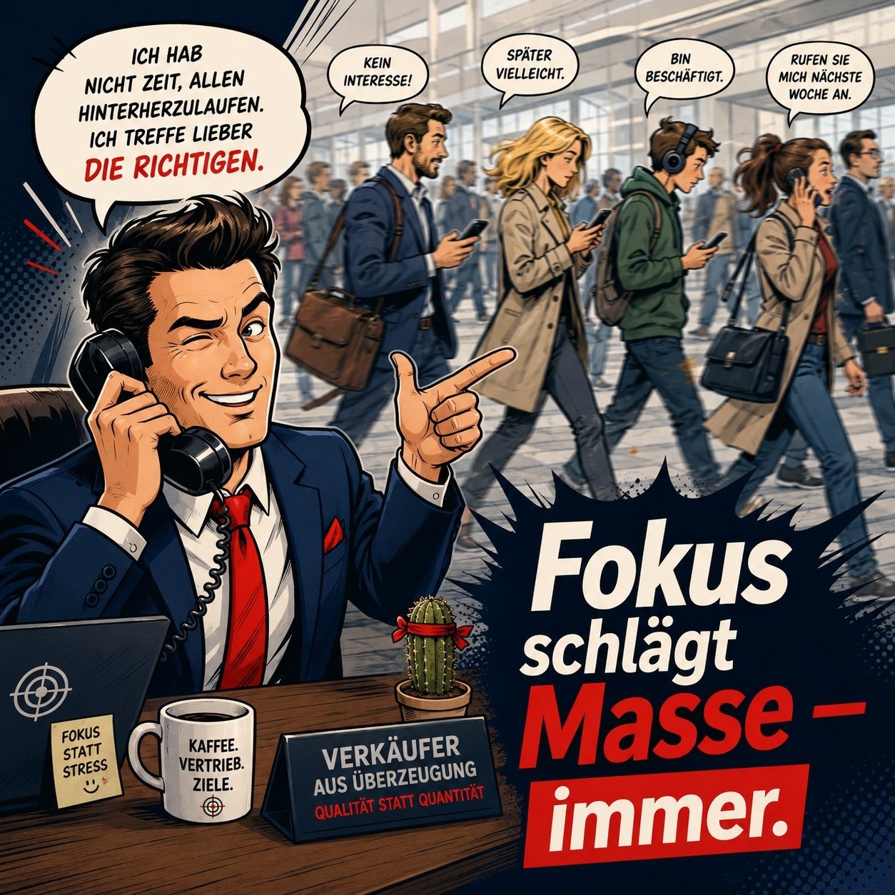 fokus schlägt Masse 