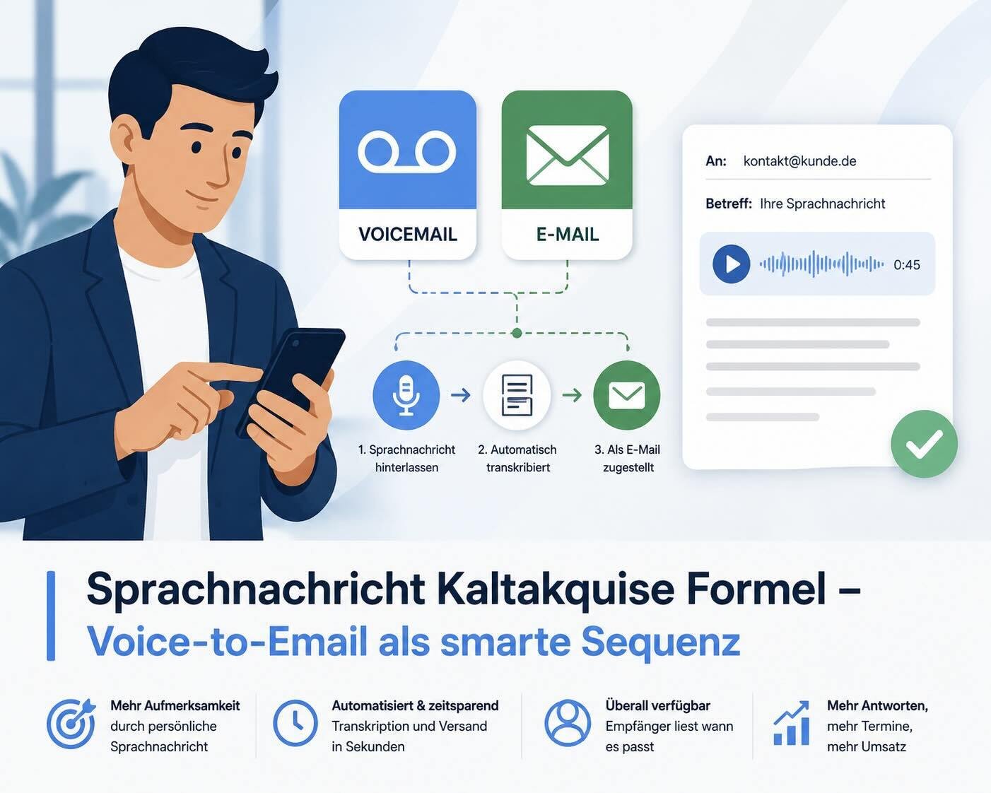voicemail to email