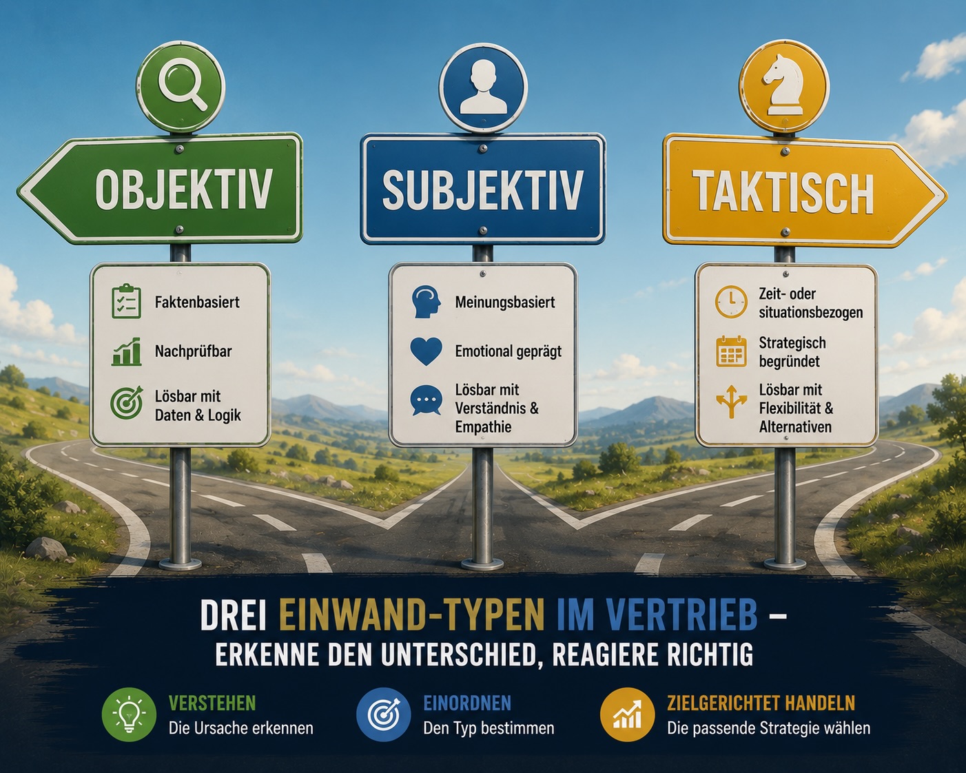 Einwände unterscheiden: Objektiv, subjektiv oder taktisch?