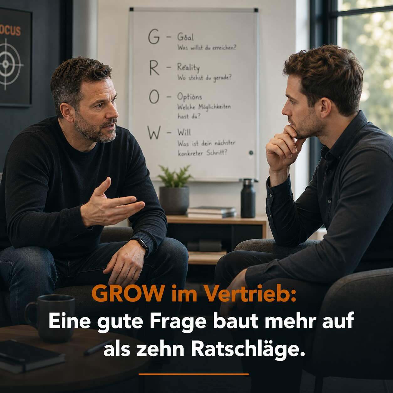 GROW-Modell im Vertriebscoaching: Selbstständigkeit statt Abhängigkeit