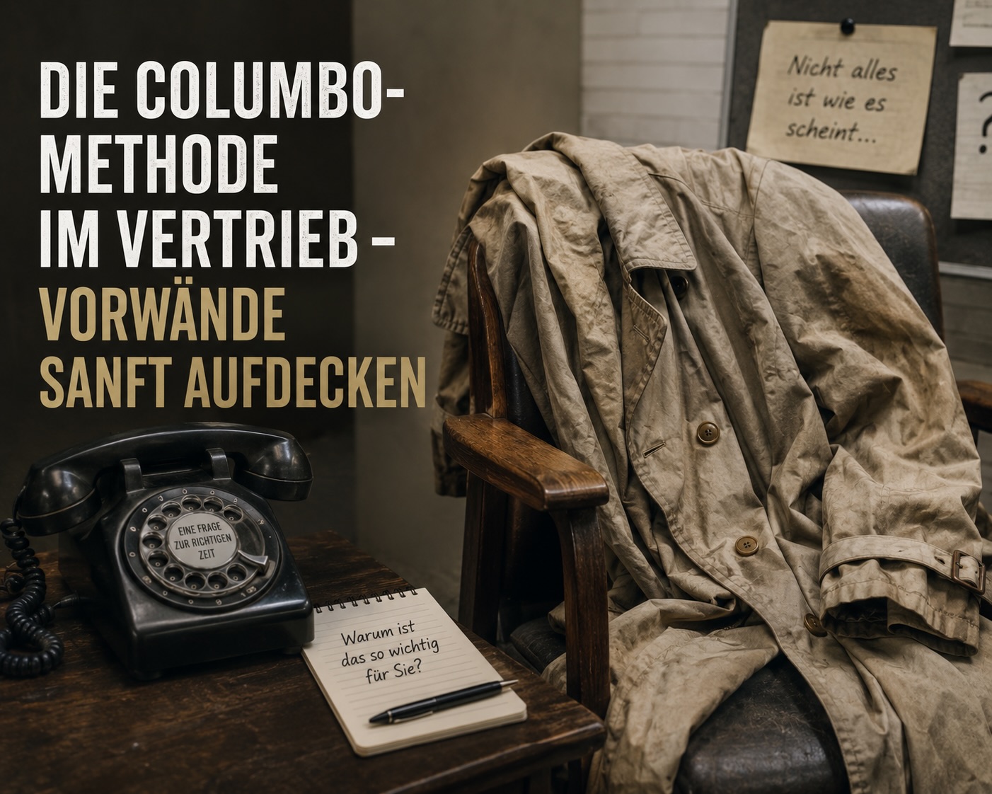 Die Columbo-Methode: Vorwände sanft aufdecken im Vertrieb