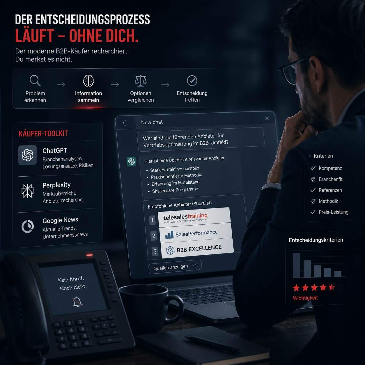 Dark Funnel: Wenn der Käufer dich googelt, bevor du anrufst