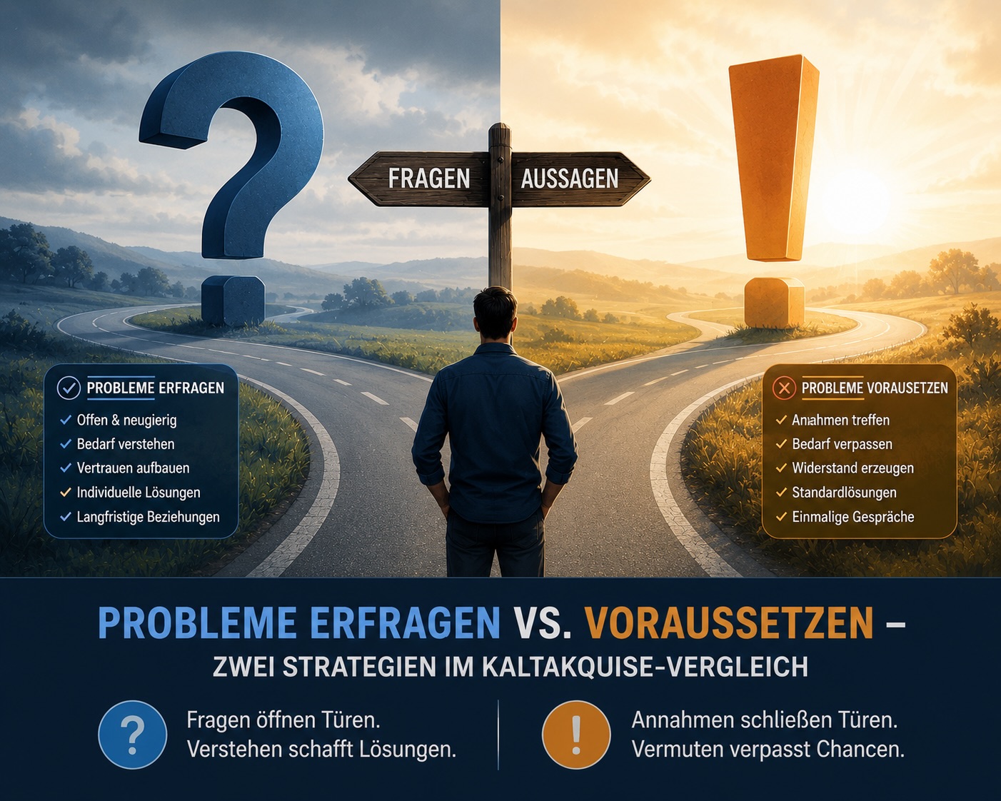 Probleme erfragen oder voraussetzen im Cold Call?