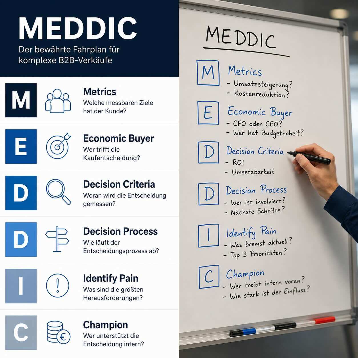 MEDDIC: Das Qualifizierungsframework für komplexe Deals