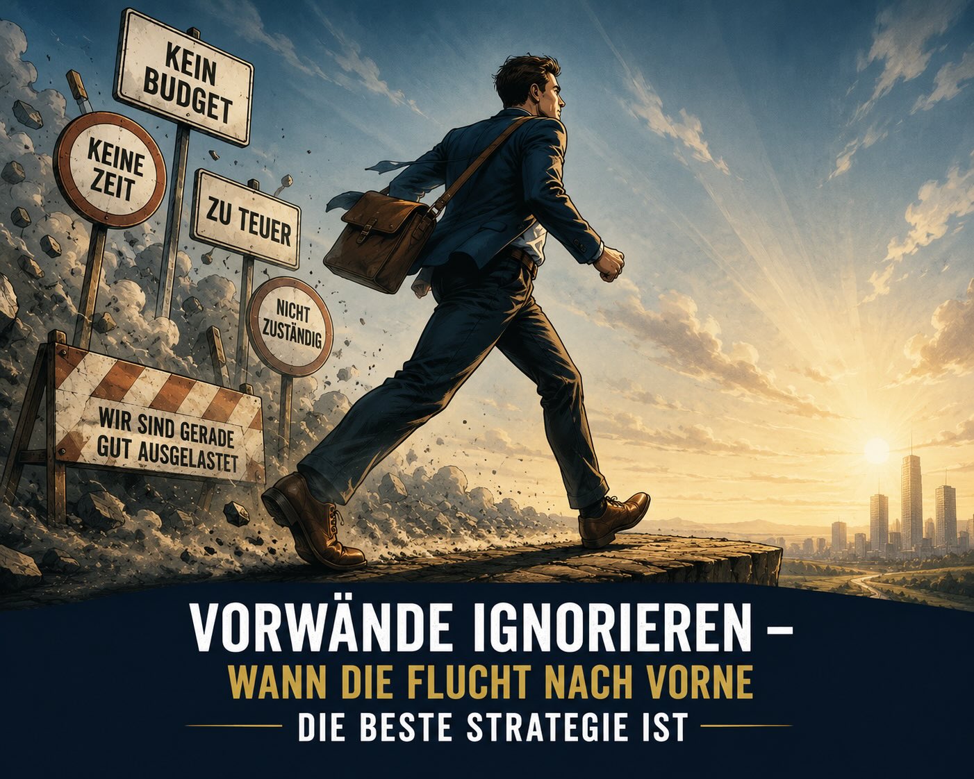 Vorwände ignorieren: Wann die Flucht nach vorne gewinnt